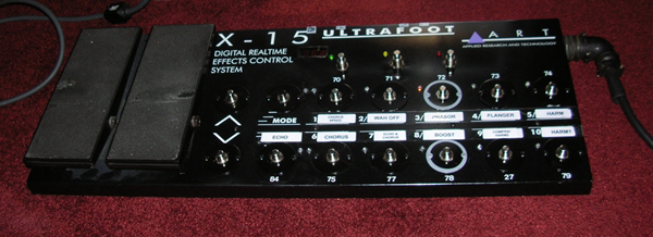 X-15 modified foot controller